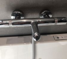 Choix des sanitaires : 

Robinetterie de la salle de bains de l'étage.

Ref Hansgrohe
Thermostatique.