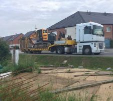 Arriv&eacute;e du terrassier