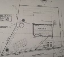 Implantation maison sur terrain