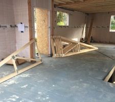 Livraison des Fermettes c'est le loit de la chambre 1 au sud