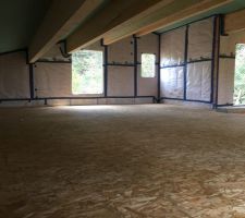 Finis la Toiture Maison Hors d'eau Vue Face Est depuis l'étage