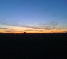 Coucher de soleil (vue de la maison)
