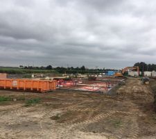 Lots 27 &agrave; 41 fondations en cours de pr&eacute;paration