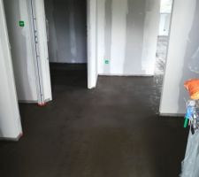 Chape liquide et chauffage au sol faits
