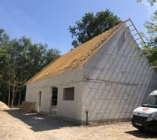 CHARPENTE FERME EN CHÊNE X3