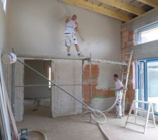 Le platrier en action !