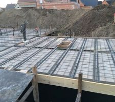 Tout est prêt pour accueillir la dalle du RDC