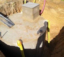 Cuve ep en place et sangle