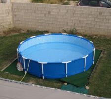 Preparation sol Piscine Intex