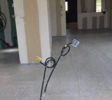 La chape est enfin coulée.