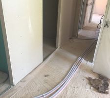Les cloisons c'est presque fini il reste encore les joints