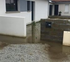 Suite grosses pluies compteur sous les eaux