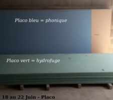Semaine du 18 au 22 - Placo phonique et placo hydrofuge