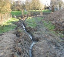 Nous avons fait des tranchées pour que l'eau s écoule
Pour l'instant ça va