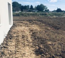 Une petite idée de l'emprise de la future terrasse
