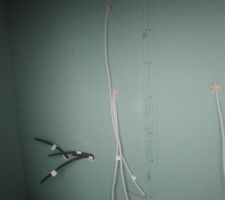 Douche de l'étage côtés vasques