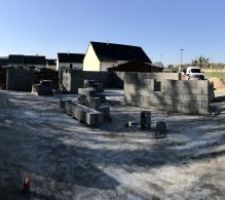 Elevation des murs, photo prise le 26 f&eacute;vrier 2018