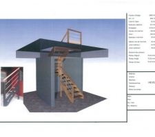 Modélisation 3D escalier