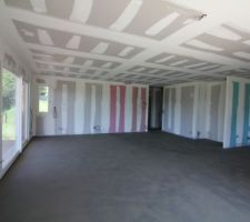 Chape pour le carrelage : séjour