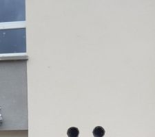 Deux trous sont apparus en façade