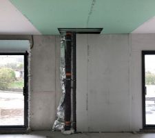Installation des plafonds en placo