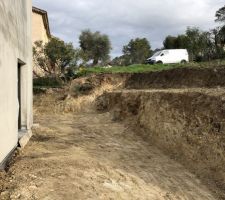 Remise des terres aux abords de la maison