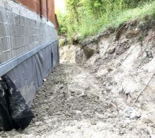 Drainage périphérique terminé