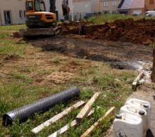 Les travaux de terrassement.