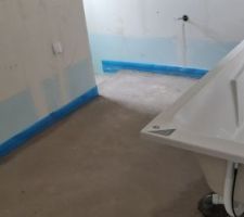 Chape salle de bain