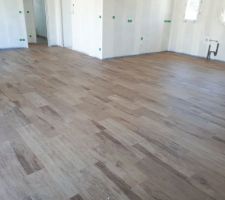 Carrelage terminé- salon