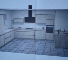 Plan de la future cuisine