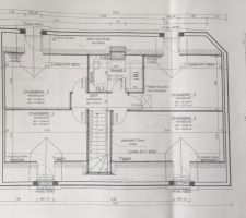 Plan étage 4 chambres