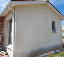 Début des enduits extérieurs