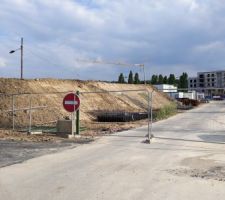 Route intérieur fermée à la circulation.