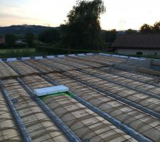 Préparation du plancher de l?étage