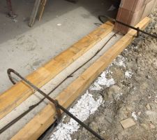 Coffrage et ferraillage appui fenêtre