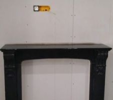 L'habillage en marbre terminé