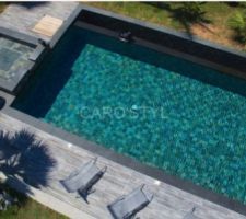 Carrelage carrostyle Bali Green pour la piscine