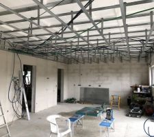 Ossature plafond rdc