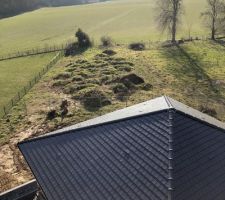 Vue aérienne de notre terrain