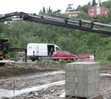 La livraison des mat&eacute;riaux.
Il faut s&eacute;lectionner les emplacements.