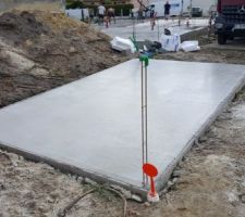 Coulage de la dalle du garage