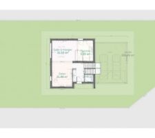 Plan de la maison sur le terrain