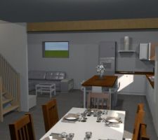 Vue 3D réalisée à l'aide de Sweet Home 3D