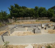 Mise en place des canalisations et gaines diverses