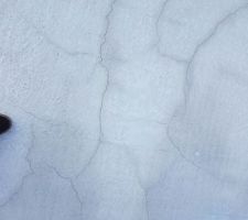 Fissures sur la dalle