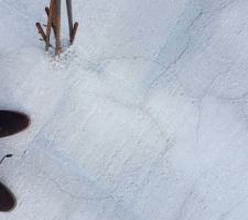 Fissures sur la dalle
