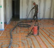 Chape en cours de réalisation