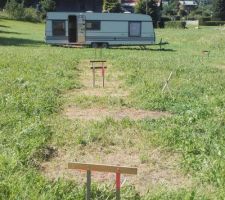 Implantation finale pour les pieux viss&eacute;s Technopieux.