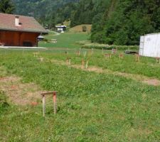 Implantation finale pour les pieux viss&eacute;s Technopieux.